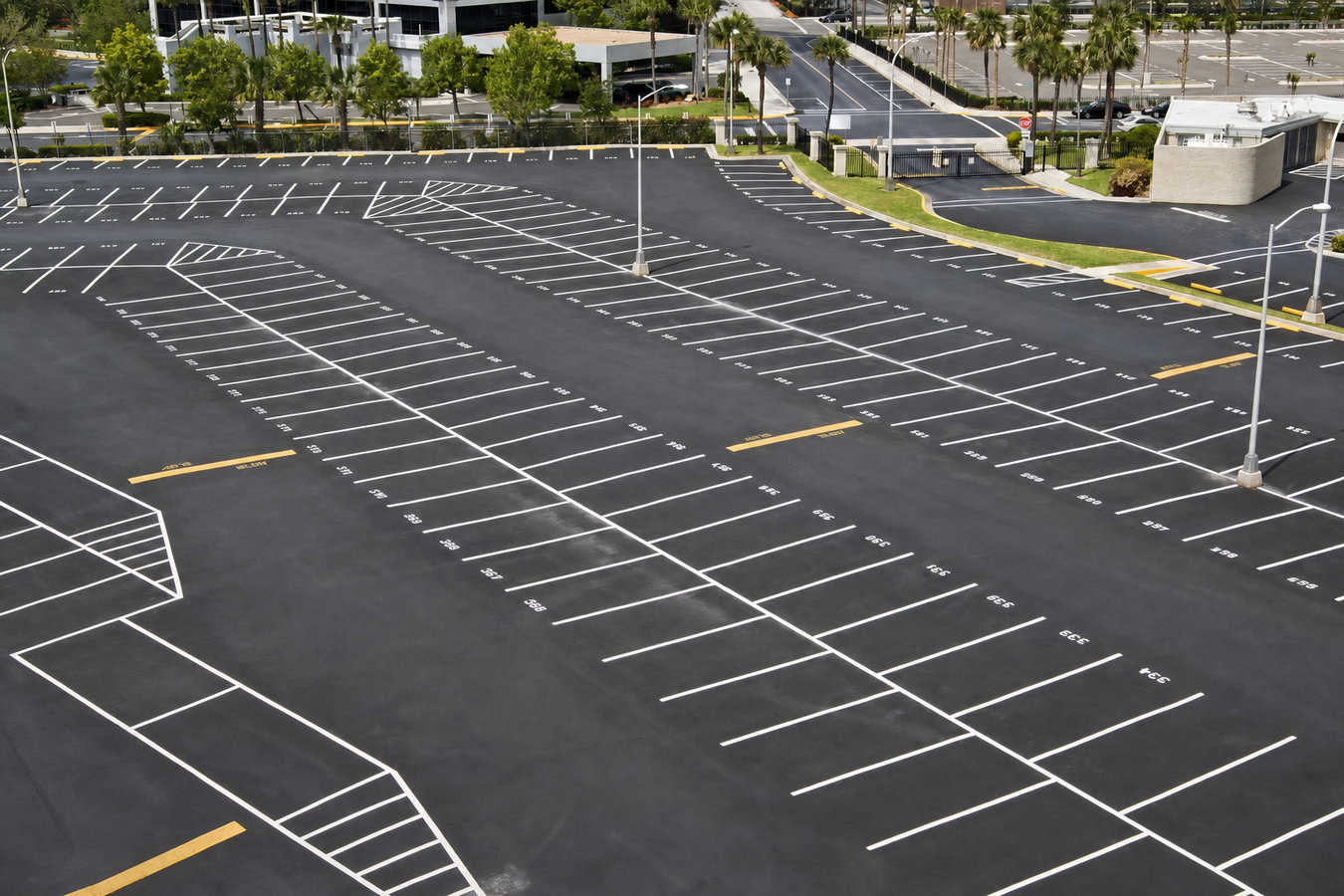 Parking lot striping